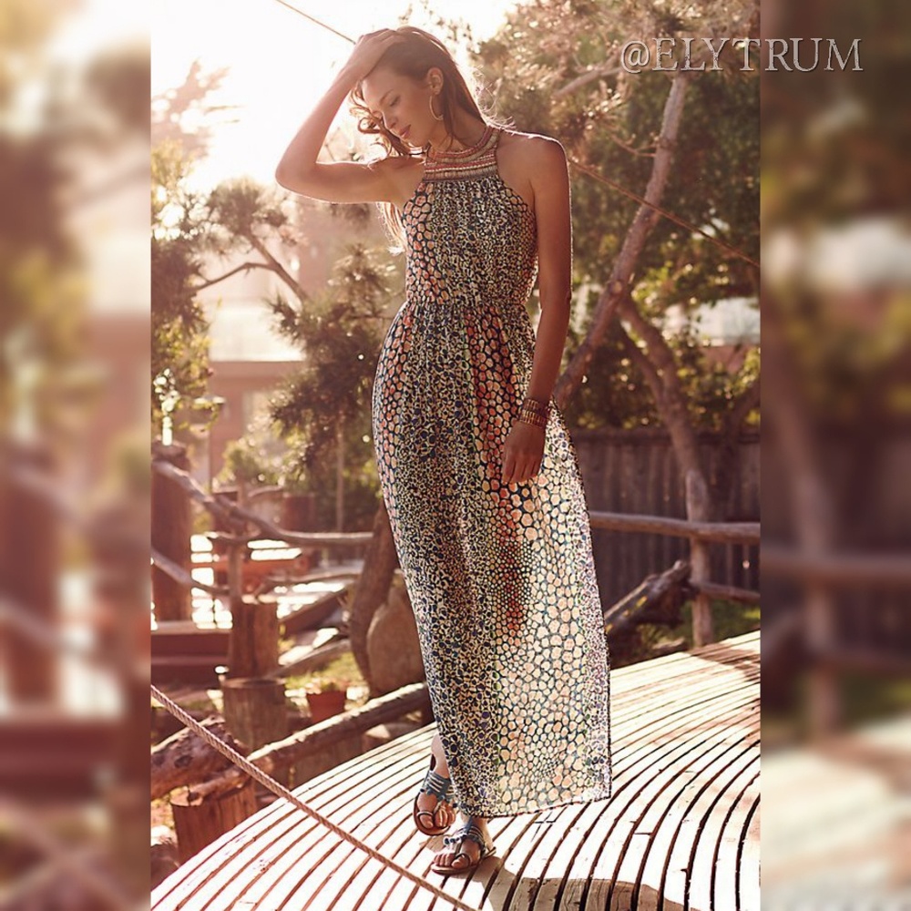 Anthropologie HD in Paris Mayacamas Maxi Dress